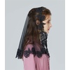 image:imageBEAUTELICATE Lace Veil For Church Catholic Cathedral Chapel Mantilla 1st Communion Head Covering Latin Mass EasterBlack 3