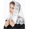 image:imageBEAUTELICATE Lace Veil For Church Catholic Cathedral Chapel Mantilla 1st Communion Head Covering Latin Mass EasterIvory 2