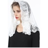 image:imageBEAUTELICATE Lace Veil For Church Catholic Cathedral Chapel Mantilla 1st Communion Head Covering Latin Mass EasterIvory 2