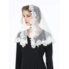 image:imageBEAUTELICATE Lace Veil For Church Catholic Cathedral Chapel Mantilla 1st Communion Head Covering Latin Mass EasterIvory 3