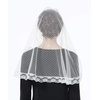image:imageBEAUTELICATE Lace Veil For Church Catholic Cathedral Chapel Mantilla 1st Communion Head Covering Latin Mass EasterIvory 5