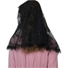 image:imageBEAUTELICATE Princess Eyelash Veil Chapel Veil Church Veil Catholic Mantilla Easter Latin Mass Head CoveringBlack