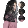 image:imageBEAUTELICATE Princess Eyelash Veil Chapel Veil Church Veil Catholic Mantilla Easter Latin Mass Head CoveringBlack