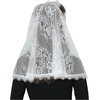 image:imageBEAUTELICATE Princess Eyelash Veil Chapel Veil Church Veil Catholic Mantilla Easter Latin Mass Head CoveringOffwhite