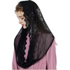 image:imageCatholic Chapel Mantilla Lace Veil Church Cathedral Latin Mass Easter Infinity Head CoveringBlack
