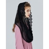 image:imageCatholic Chapel Mantilla Lace Veil Church Cathedral Latin Mass Easter Infinity Head CoveringBlack