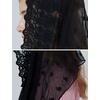 image:imageCatholic Mantilla Chapel Veil Easter Latin Mass Halloween Church Cathedral Head Covering Infinity Lace ScarfBlack