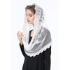 image:imageCatholic Mantilla Veil Cathedrals Church Chapel Lace Veil Easter Latin Mass Vintage Scarf Head Covering Off White Black Ivory