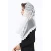 image:imageCatholic Mantilla Veil Cathedrals Church Chapel Lace Veil Easter Latin Mass Vintage Scarf Head Covering Off White Black Ivory