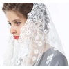 image:imageCatholic Mantilla Veil Cathedrals Church Chapel Lace Veil Easter Latin Mass Vintage Scarf Head Covering Off White Black Ivory