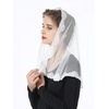 image:imageLace Veil Church Cathedral Catholic Chapel Communion Mantilla Latin Mass Head Cover Easter Off White