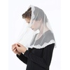 image:imageLace Veil Church Cathedral Catholic Chapel Communion Mantilla Latin Mass Head Cover Easter Off White
