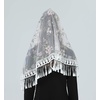 image:imageTassel Lace Chapel Veil Floral Lace Wrap Mantilla Vintage Shawl Scarf More StylesGreen