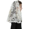 image:imageBEAUTELICATE 1st Communion Veil  Catholic Mantilla and Chapel Veil for Church Easter Latin MassChampagned Shape