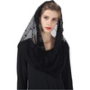 image:imageBEAUTELICATE Easter Catholic Mantilla Chapel Veil Latin Mass Halloween Church Cathedral Lace Head CoveringBlack