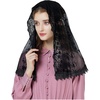 image:imageBEAUTELICATE Lace Veil For Church Catholic Cathedral Chapel Mantilla 1st Communion Head Covering Latin Mass EasterBlack 1