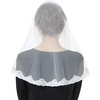 image:imageLace Veil Church Cathedral Catholic Chapel Communion Mantilla Latin Mass Head Cover Easter Off White