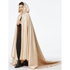 image:imageBEAUTELICATE Bridal Cloak Womens Wedding Hooded Cape Poncho Full Length Trailing Cape PhotographyChampagne