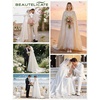 image:imageBEAUTELICATE Bridal Cloak Womens Wedding Hooded Cape Poncho Full Length Trailing Cape PhotographyIvory