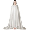 image:imageBEAUTELICATE Bridal Cloak Womens Wedding Hooded Cape Poncho Full Length Trailing Cape PhotographyIvory