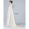 image:imageBEAUTELICATE Bridal Cloak Womens Wedding Hooded Cape Poncho Full Length Trailing Cape PhotographyIvory