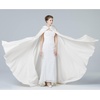 image:imageBEAUTELICATE Bridal Cloak Womens Wedding Hooded Cape Poncho Full Length Trailing Cape PhotographyWhite