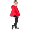 image:imageBEAUTELICATE Girl Hooded Cape Wool Blend Cloak Pure Cotton Lining Hallows Christmas CosplayRed
