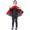 image:imageBEAUTELICATE Girl Hooded Cape Wool Blend Cloak Pure Cotton Lining Hallows Christmas CosplayRed