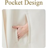 image:imageBEAUTELICATE Hooded Cloak Wedding Cape for Women Bridal Winter Robe Wool Blend Halloween Costume ChristmasIvoryfull Length 50