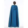image:imageBEAUTELICATE Hooded Cloak Wedding Cape for Women Bridal Winter Robe Wool Blend Halloween Costume ChristmasTeal Bluefull Length 50