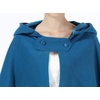 image:imageBEAUTELICATE Hooded Cloak Wedding Cape for Women Bridal Winter Robe Wool Blend Halloween Costume ChristmasTeal Bluefull Length 50