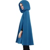 image:imageBEAUTELICATE Hooded Cloak Wedding Cape for Women Bridal Winter Robe Wool Blend Halloween Costume ChristmasTeal Bluehalf Length 35