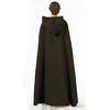image:imageBEAUTELICATE Hooded Cloak Wedding Cape for Women Bridal Winter Robe Wool Blend Halloween Costume ChristmasVintage Greenfull Length 50