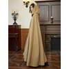 image:imageBEAUTELICATE Oatmeal Cloak with Hood Women Medieval Renaissance Cloak for Halloween CosplayFlaxen Linen