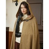 image:imageBEAUTELICATE Oatmeal Cloak with Hood Women Medieval Renaissance Cloak for Halloween CosplayFlaxen Linen