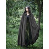 image:imageBEAUTELICATE Renaissance Hooded Cloak Cosplay Medieval Hobbit Halloween Suede Wizard Cape Dark Grey