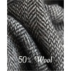 image:imageBEAUTELICATE Women Tweed Hooded Belted Cloak Buttons Closure Sleeveless Satin Lining Wool PonchoBlack Grey