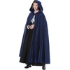 image:imageBEAUTELICATE Womens Hooded Cape Bridal Wedding Cloak Poncho 100 Cotton Full LengthNavy Blue