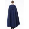 image:imageBEAUTELICATE Womens Hooded Cape Bridal Wedding Cloak Poncho 100 Cotton Full LengthNavy Blue