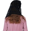 image:imageCatholic Chapel Mantilla Veil Church Lace Head Covering Easter Latin Mass Off White BlackBlack