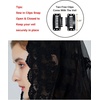 image:imageCatholic Chapel Mantilla Veil Church Lace Head Covering Easter Latin Mass Off White BlackBlack