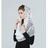 image:imageChurch Chapel Veil Lace Veil Catholic Mantilla Veil Easter Head Covering Latin Mass Two Styles Infinity D Shape Off White
