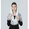 image:imageChurch Chapel Veil Lace Veil Catholic Mantilla Veil Easter Head Covering Latin Mass Two Styles Infinity D Shape Off White