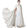 image:imageBEAUTELICATE Bridal Cloak Womens Wedding Hooded Cape Poncho Full Length Trailing Cape PhotographyIvory