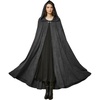 image:imageBEAUTELICATE Renaissance Hooded Cloak Cosplay Medieval Hobbit Halloween Suede Wizard Cape Dark Grey