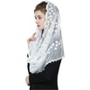 image:imageChurch Chapel Veil Lace Veil Catholic Mantilla Veil Easter Head Covering Latin Mass Two Styles Infinity D Shape Off White