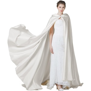 image:imageBEAUTELICATE Bridal Cloak Womens Wedding Hooded Cape Poncho Full Length Trailing Cape PhotographyIvory