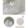 image:imageBEAUTELICATE Blusher Veil Cathedral Wedding Veil 2 Tiers Pearl Veil Butterfly with CombOffwhite