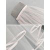 image:imageBEAUTELICATE Bridal Veils with Ribbon Edge 1 Tier Satin Edge Wedding VeilWhite