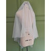 image:imageBEAUTELICATE Bridal Wedding Veil 2 Tier For Women Cut Edge Knee Chapel Length With Comb Ivory WhiteKnee Lengthwhite